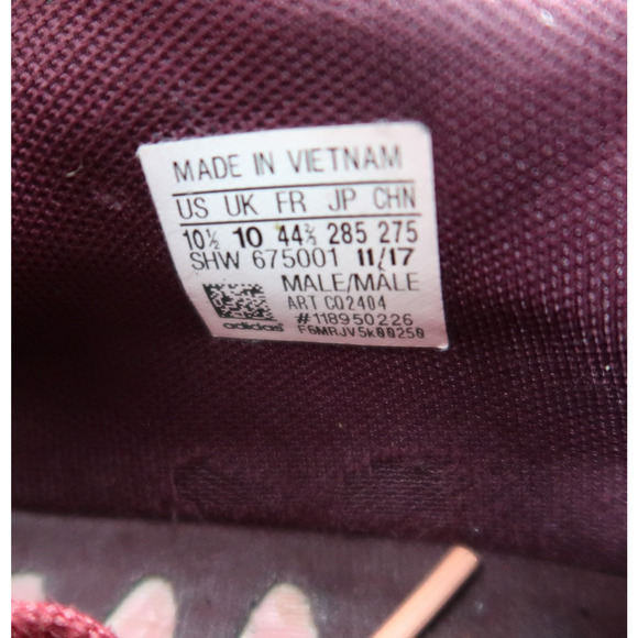 Adidas Shoes Mens 10.5 Athletic Trainers NMD R2 Collegiate Burgundy Casual Run main image 12